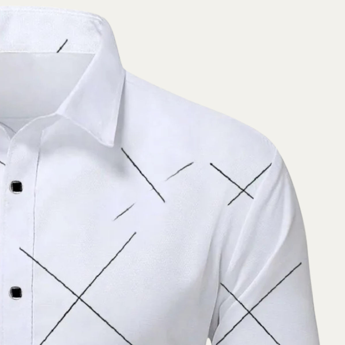 Eldridge Men's Formal White Button Down Office Shirt