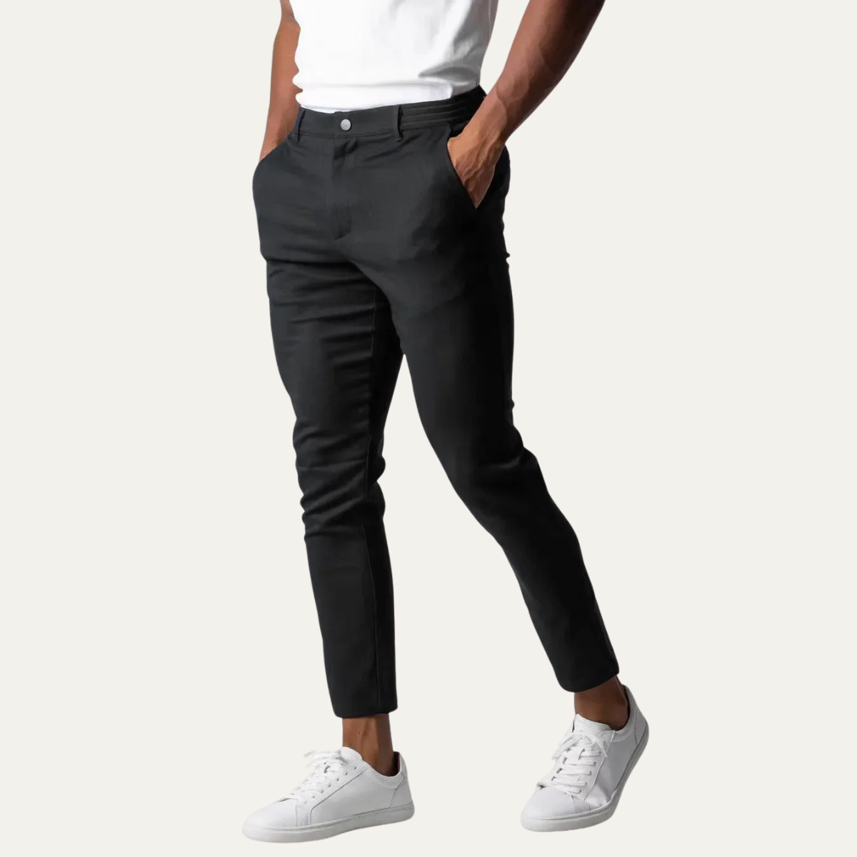 La Maddalena Men's Slim Fit Stretch Chino Pants