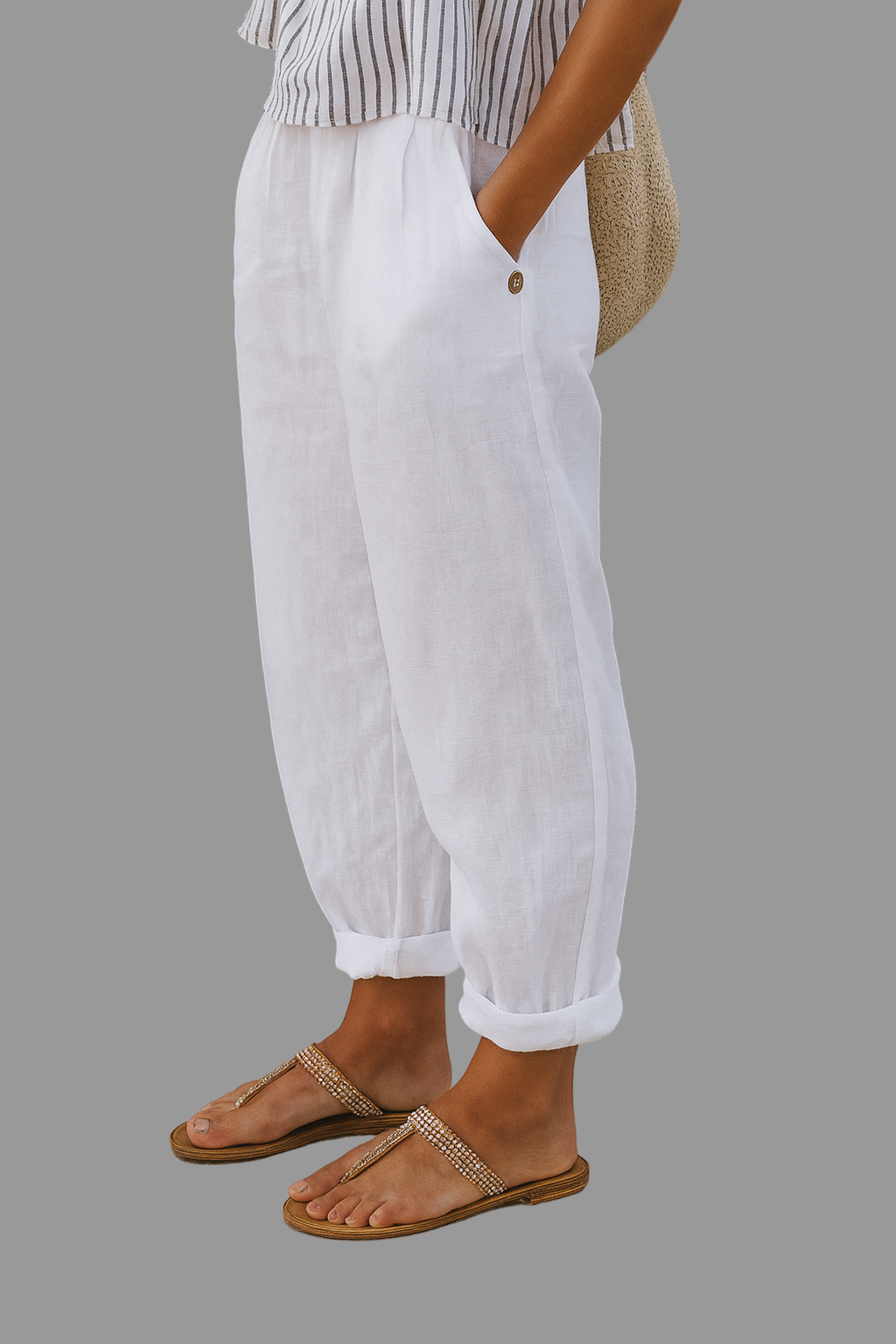 Women's Casual Trousers Loose Fit with Pockets - Vonnera