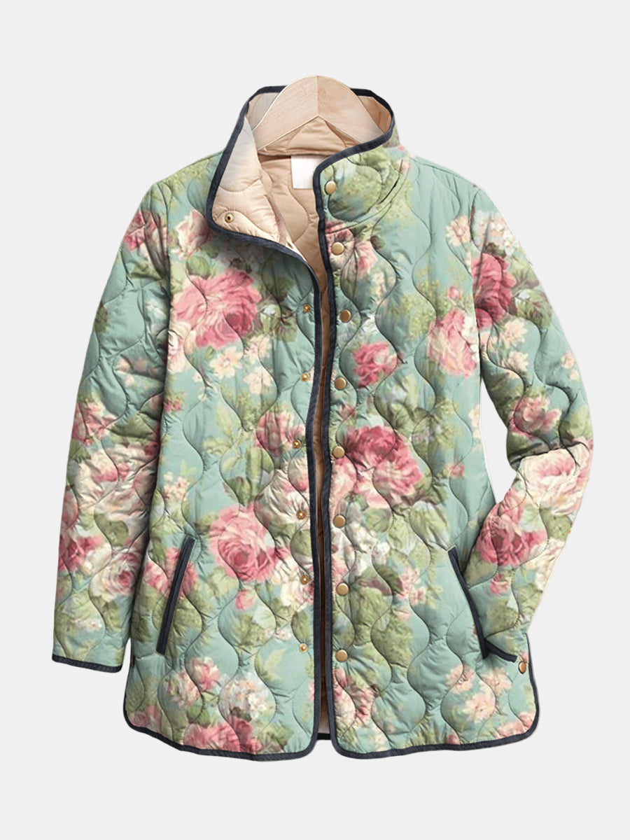 Women's Quilted Jacket Retro Style - Vonnera
