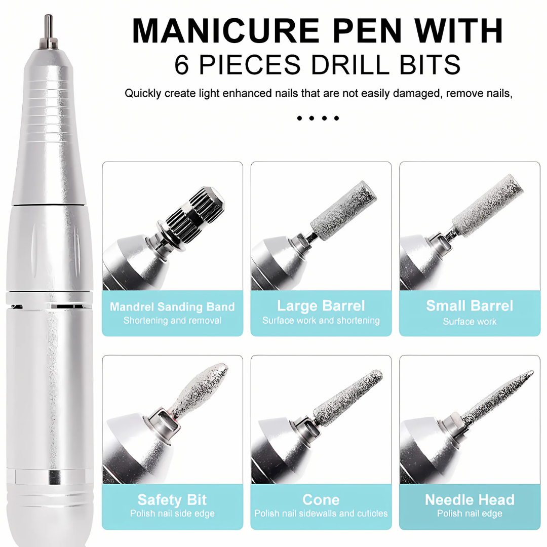 Rechargeable Electric Nail Drill 45000RPM