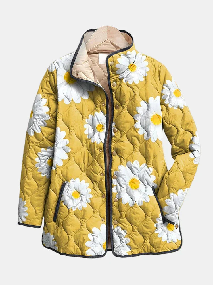 Women's Floral Quilted Jacket - Vonnera