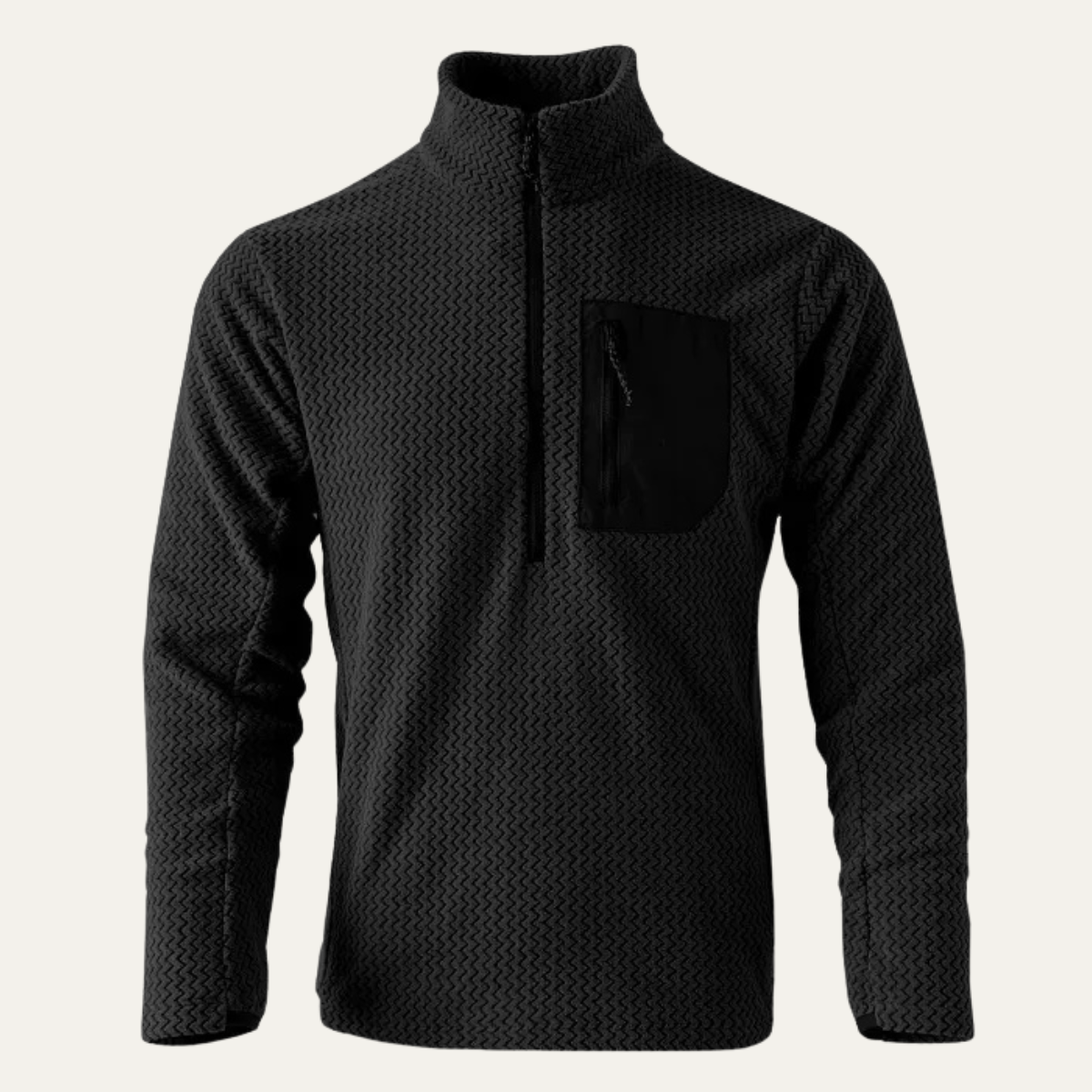 Warwick Men's Wavy Sweater Chest Pocket