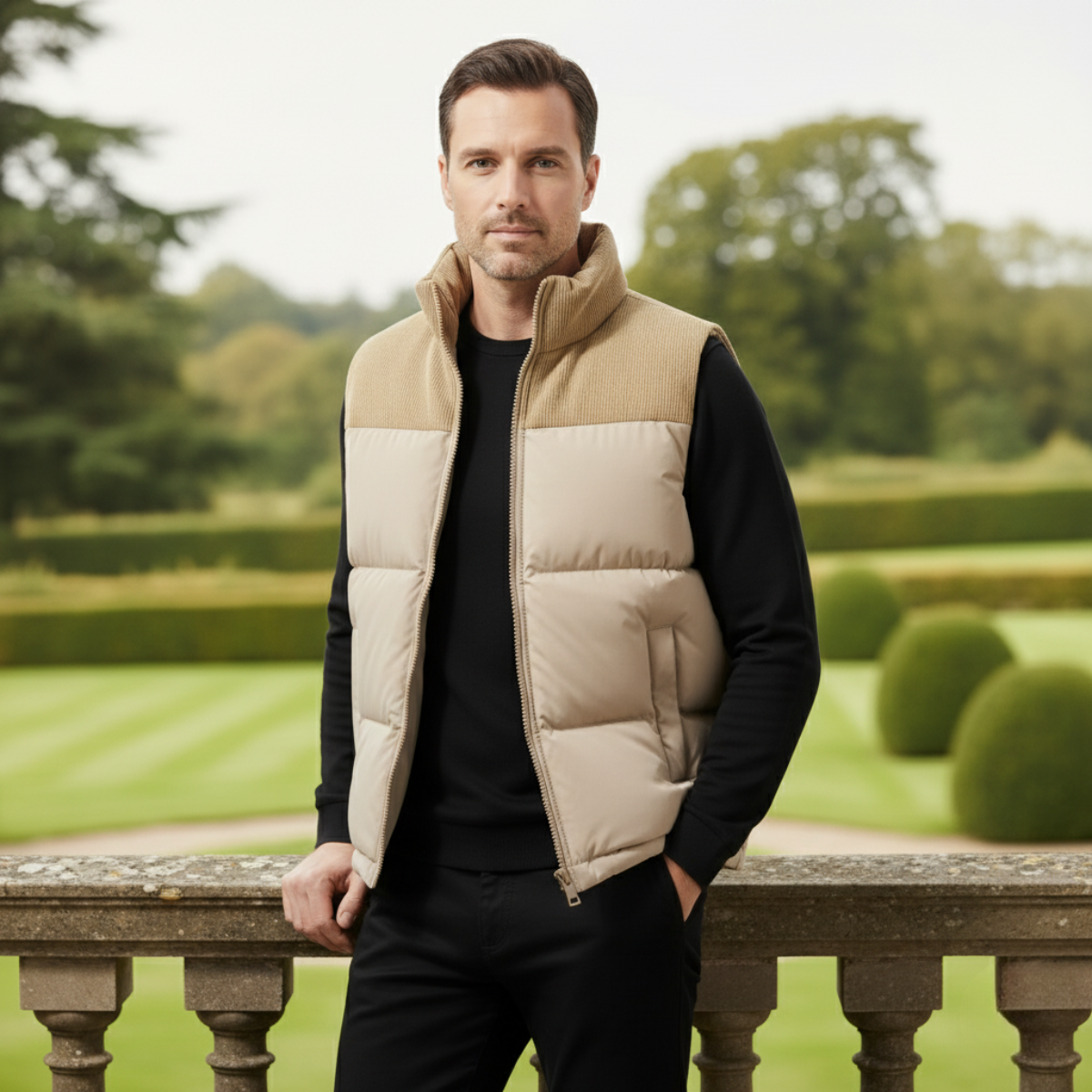 Men's Quilted Puffer Gilet