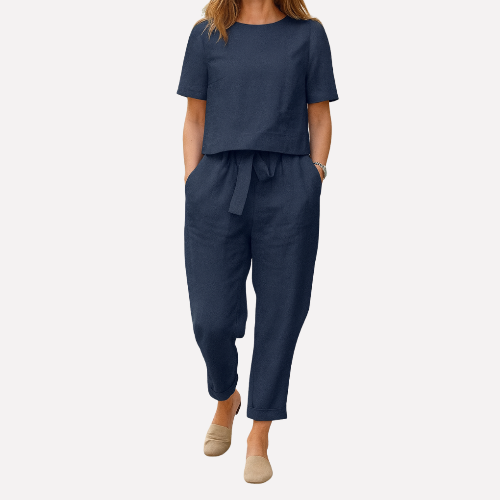 Women's Long Sleeve And Trousers Set - Vonnera