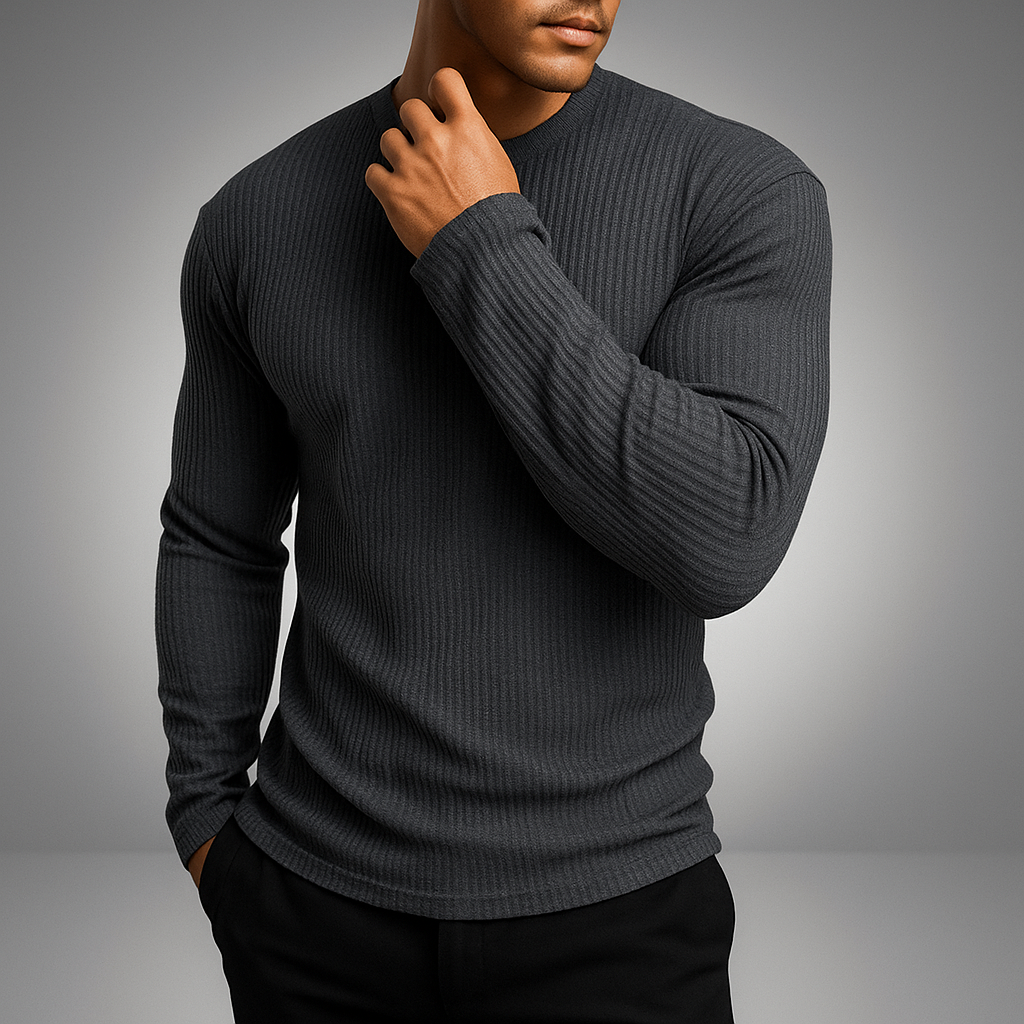 Laurent Men's Rib Knit Sweater