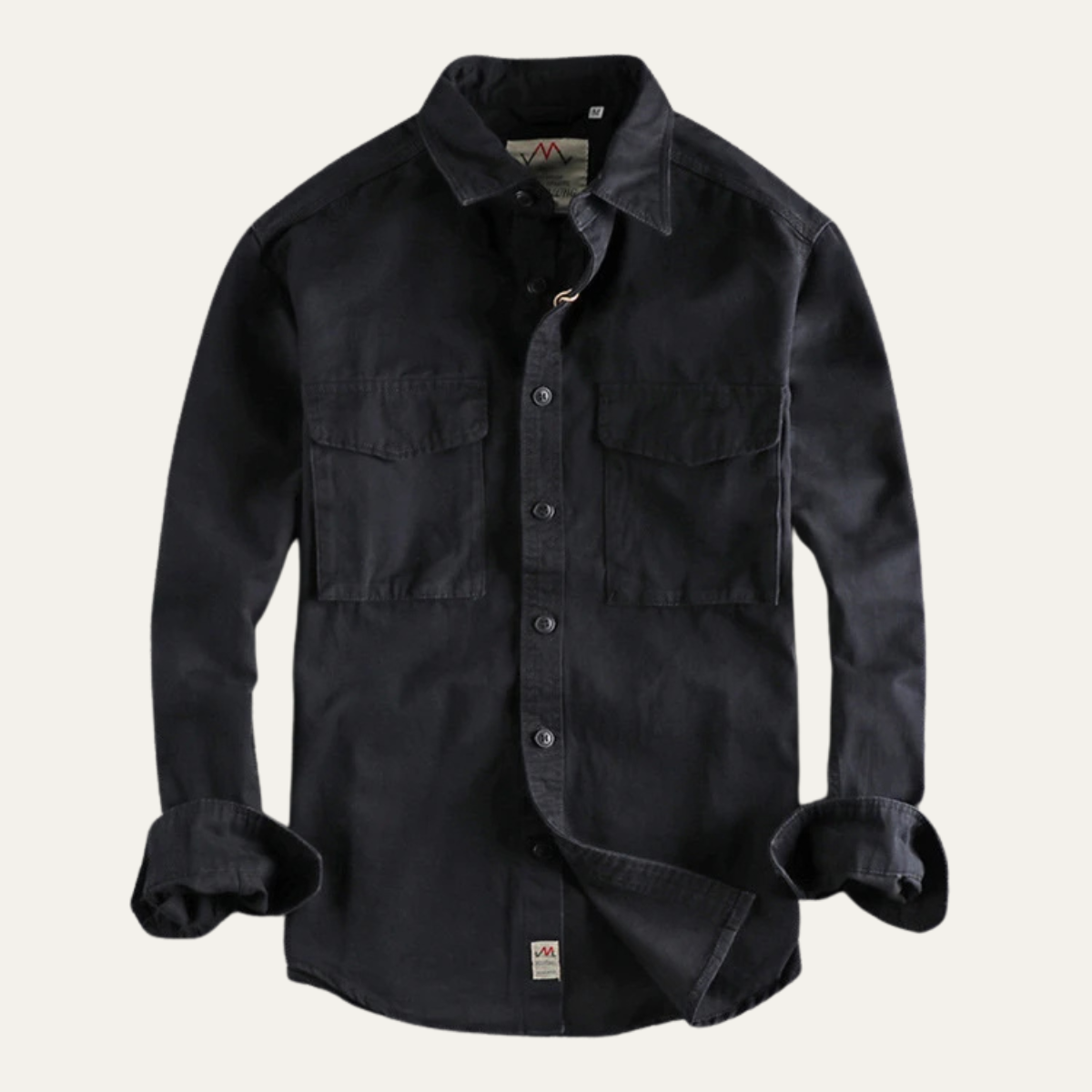 Men's Canvas Cargo Shirt Jacket