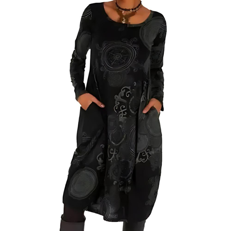 Elegant Winter Dress | Cozy Warmth