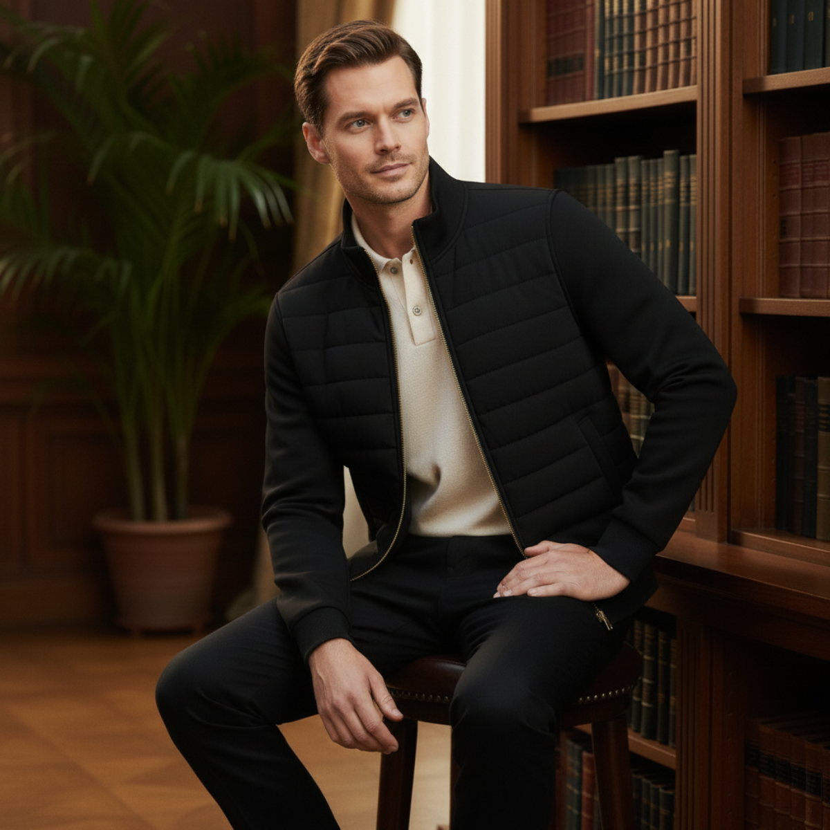 Vendôme Men's Bomber Jacket Casual Elegant