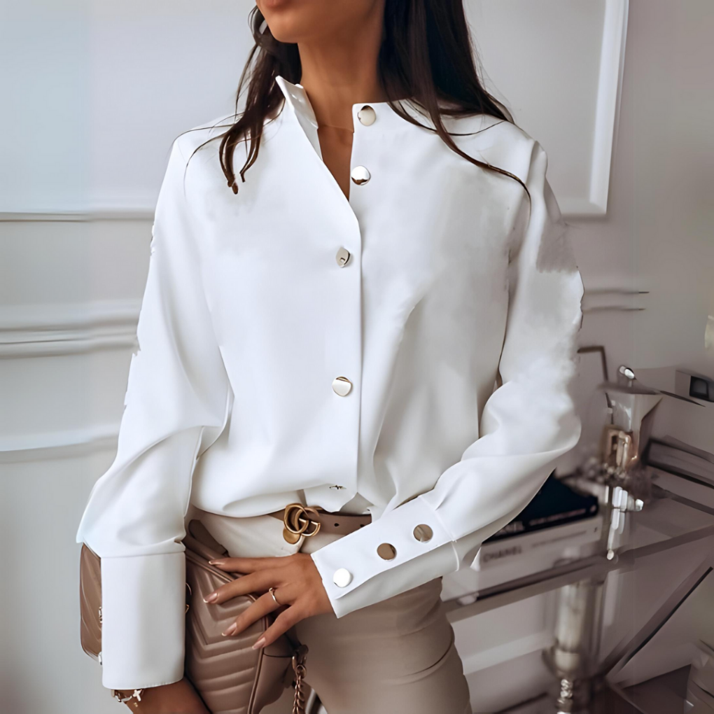 Women's Quilted Button Down Shirt Casual