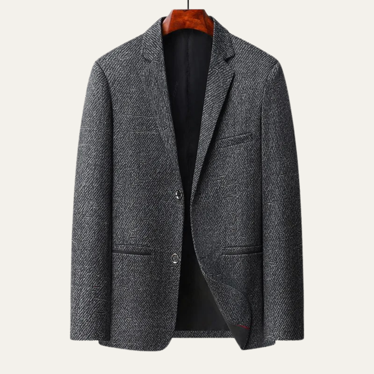 Men's Slim Fit Herringbone Blazer