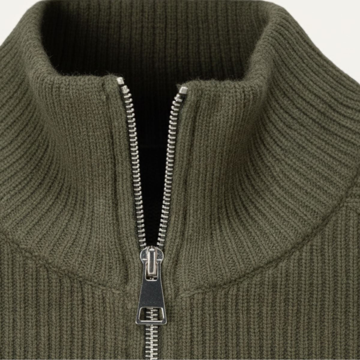 Men's Merino Wool Zip Cardigan