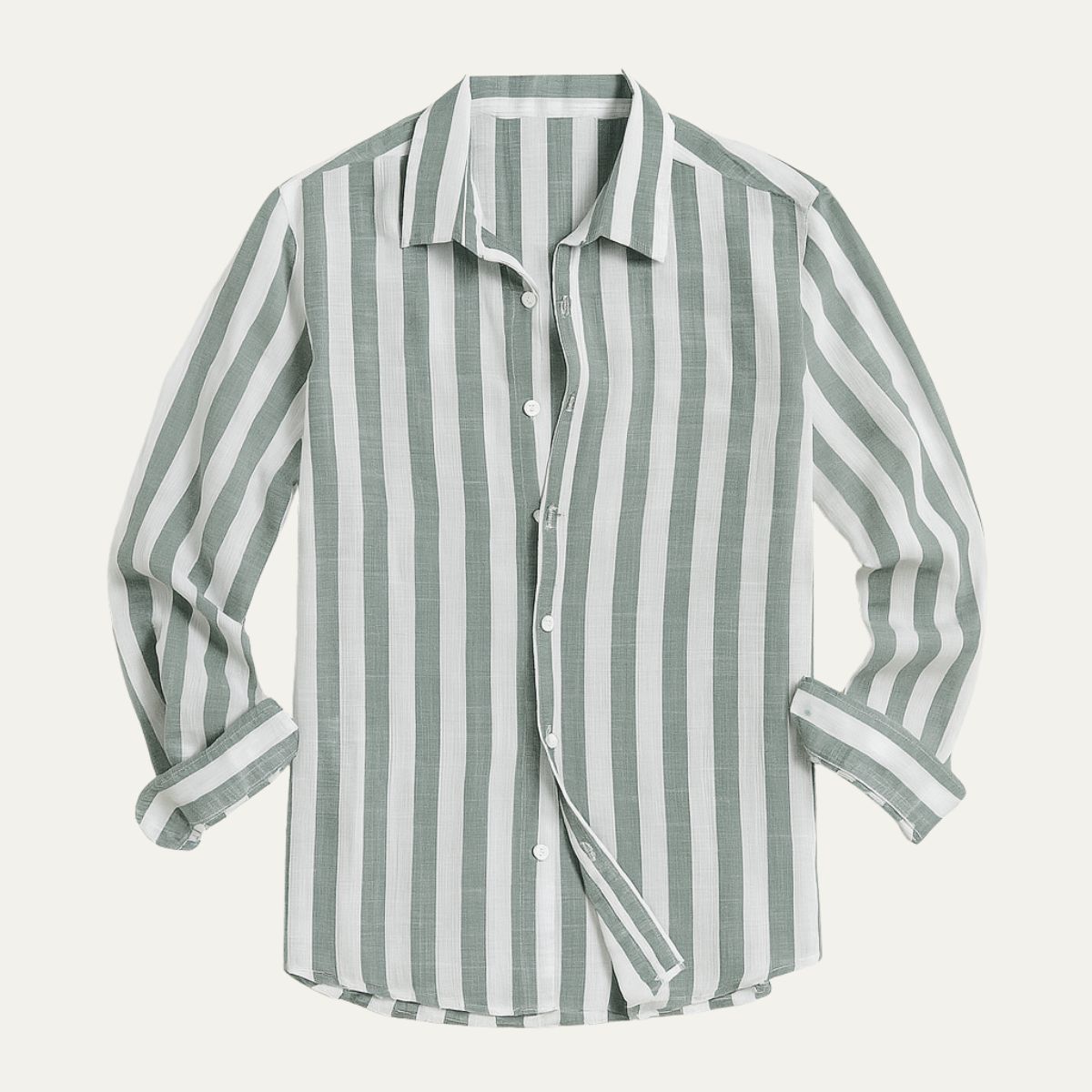 Men's Linen Striped Shirt