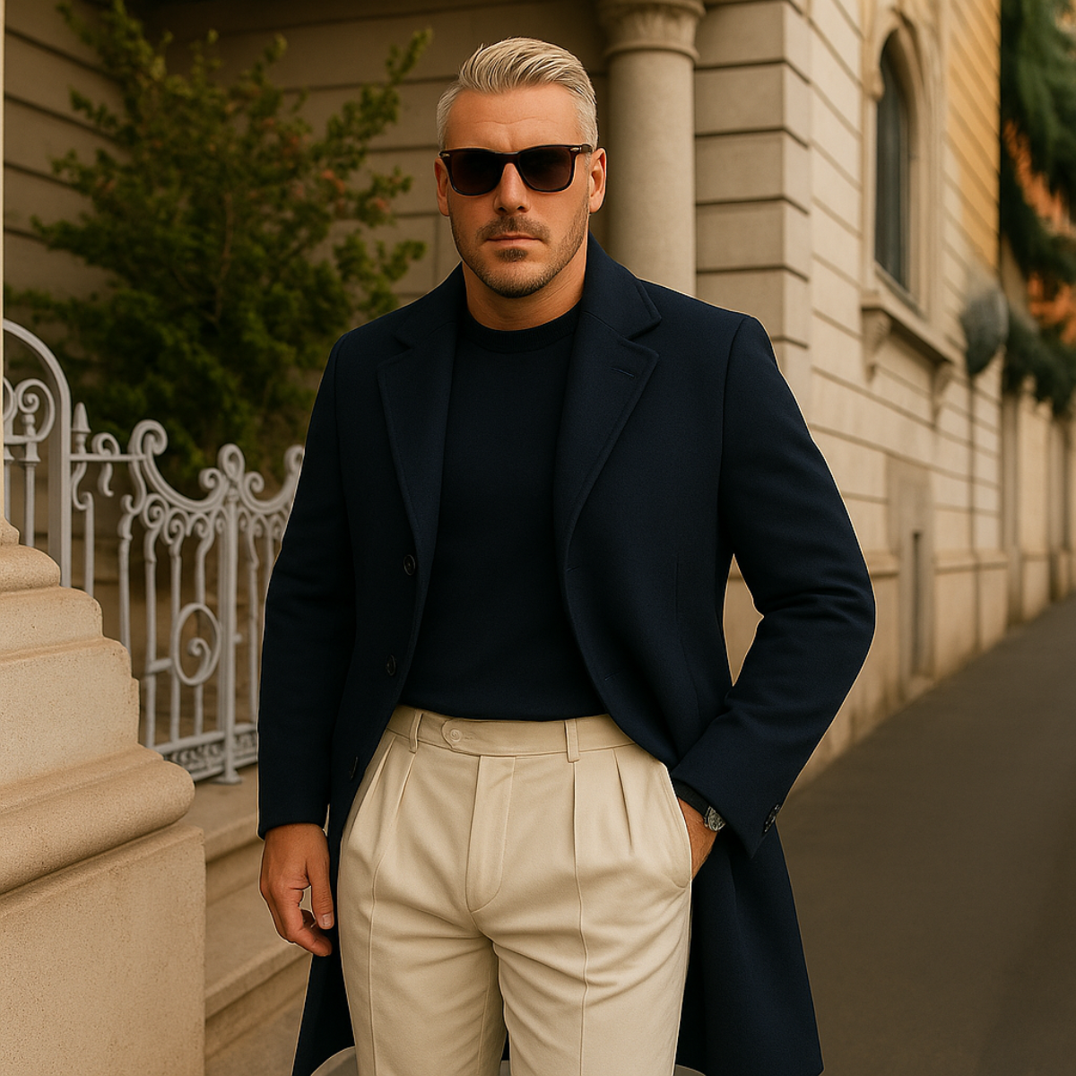 Men's Mid Length Coat