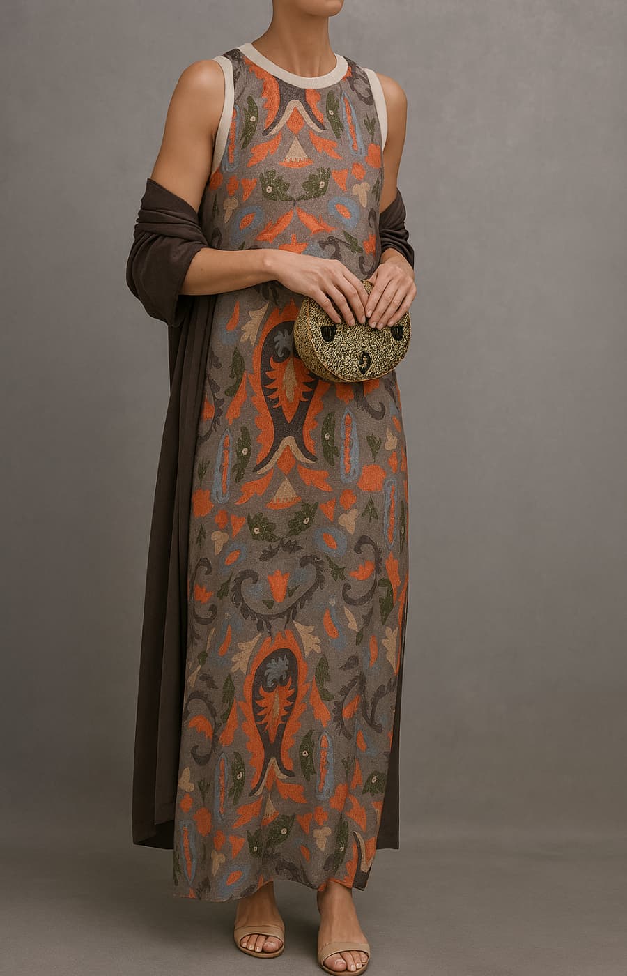 Women's Two Piece Long Dress Set