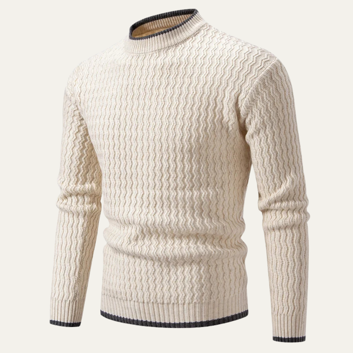 Men's Slim Fit Knit Sweater O Neck Casual Pullover