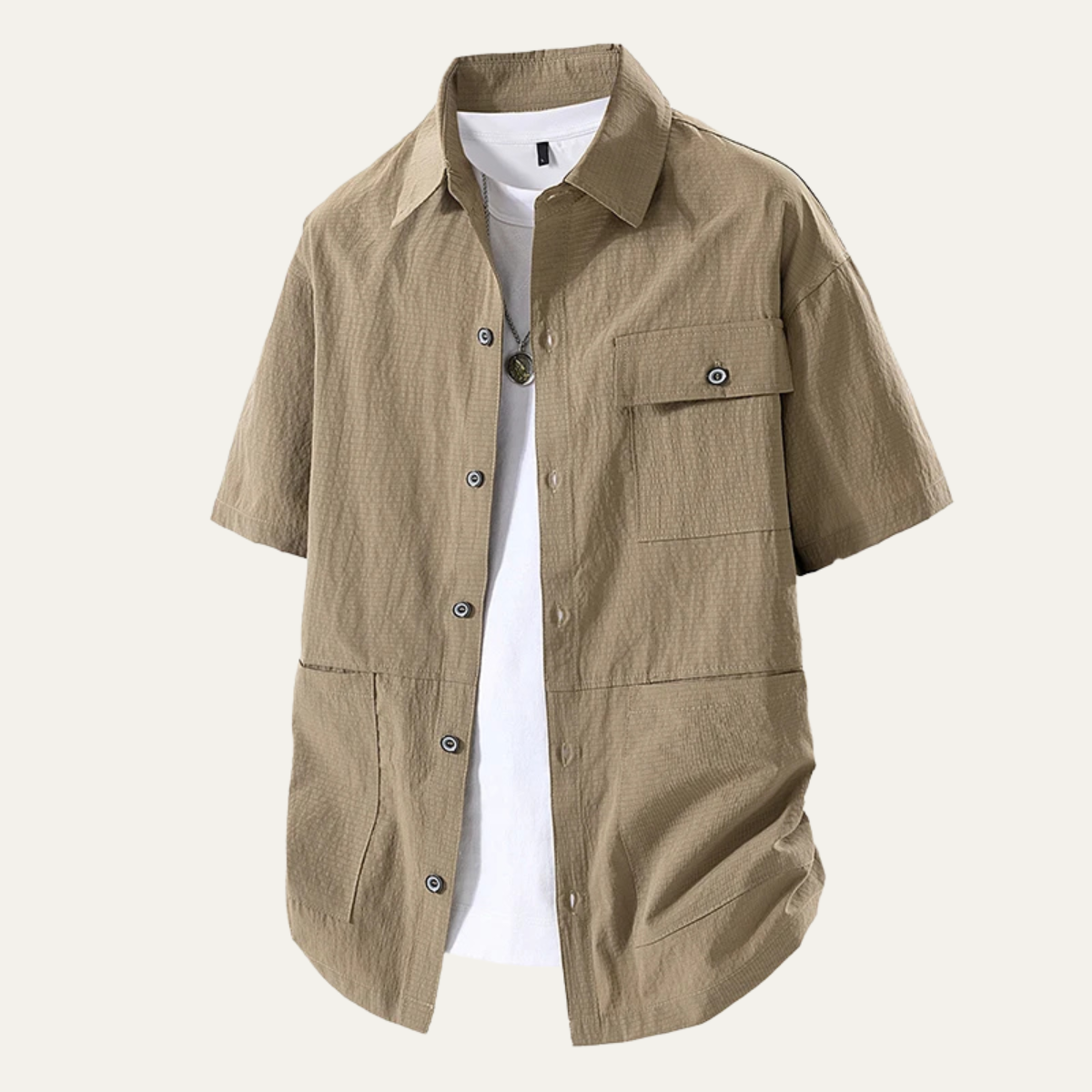 Vernazza Men's Lightweight Button Down Shirt