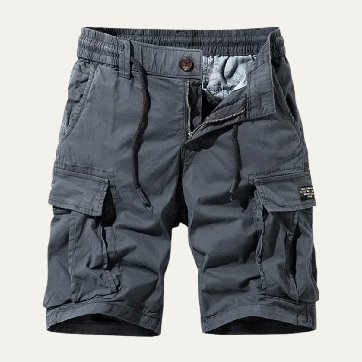 Men's Cargo Shorts Durable Cotton Brown