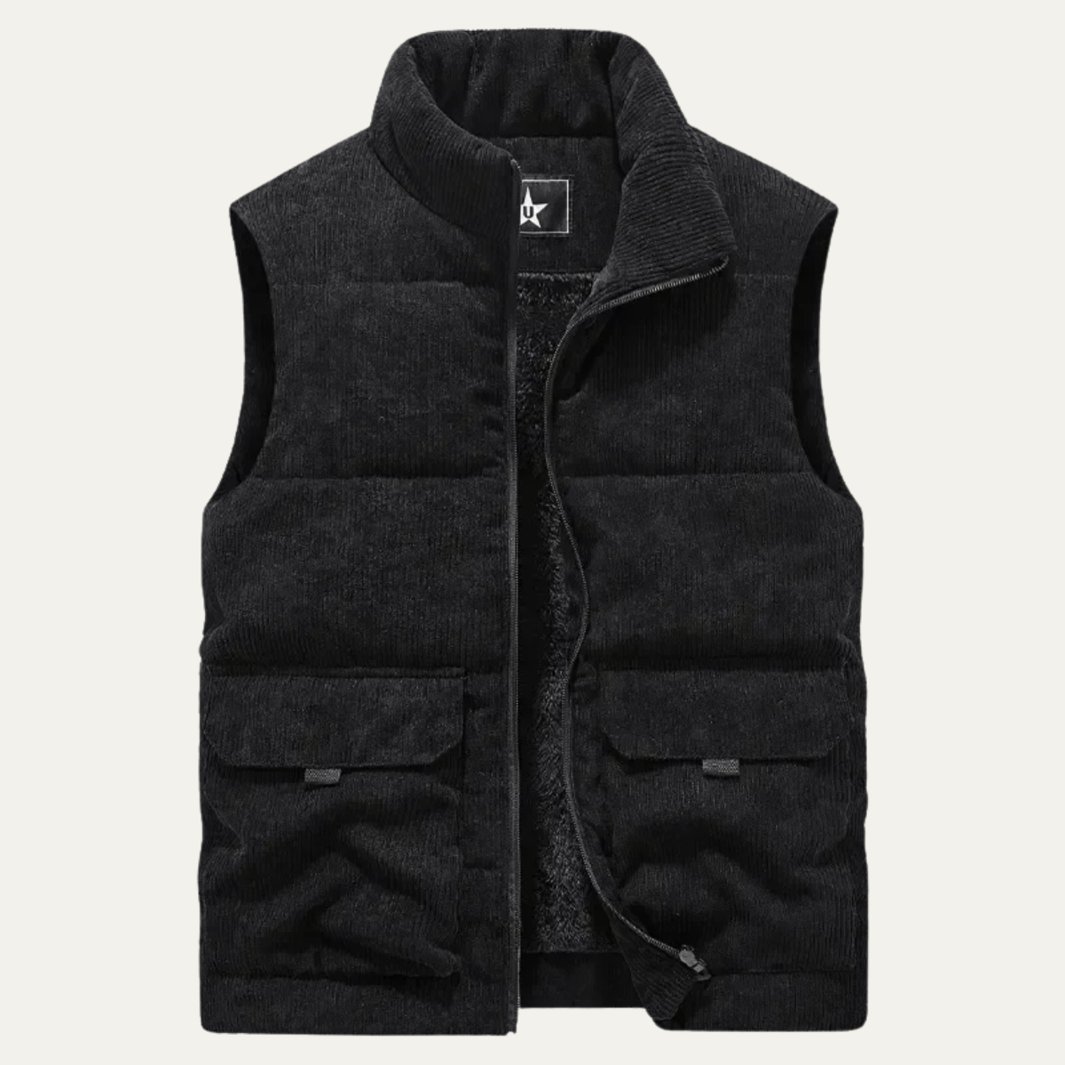 Women's Wool Cotton Vest Sleeveless Padded