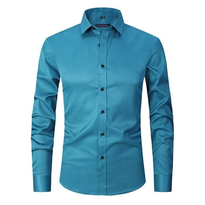 Men's Button Shirt Cotton Wrinkle Resistant