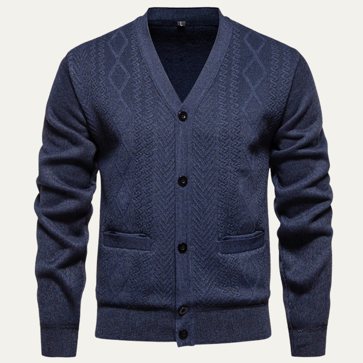 Men's Slim Fit V-Neck Knitted Sweater