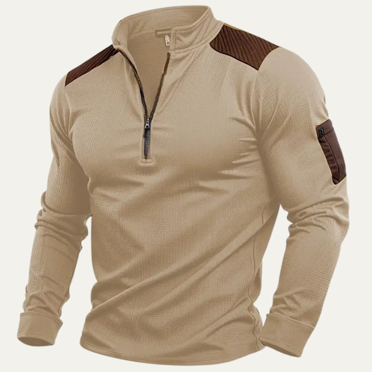 Men's Half Zip Sweater Casual Stand Collar