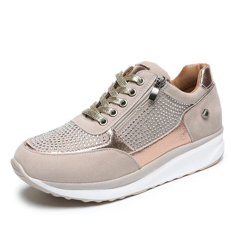 Women's Crystal Accent Platform Sneakers