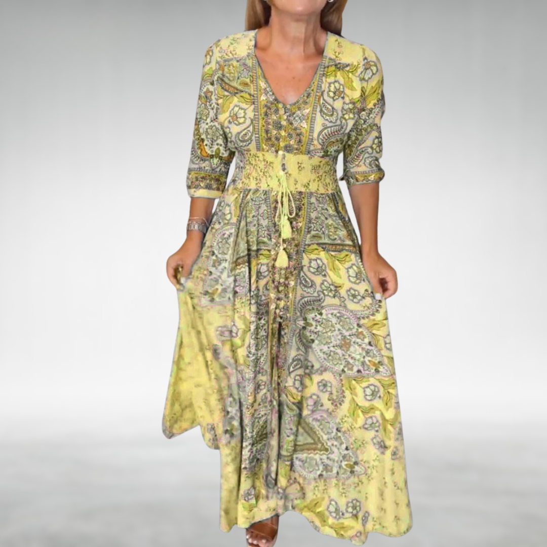 Women's Maxi Dress Flowy Draped Black Cocktail