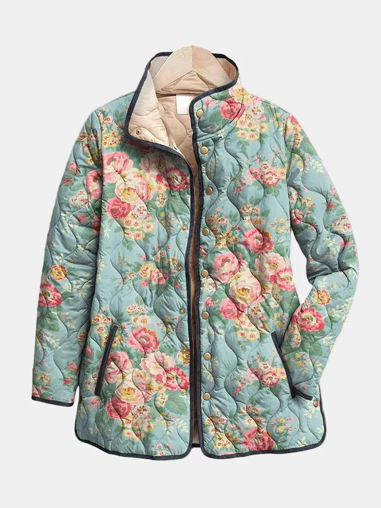 Women's Floral Print Jacket - Vonnera