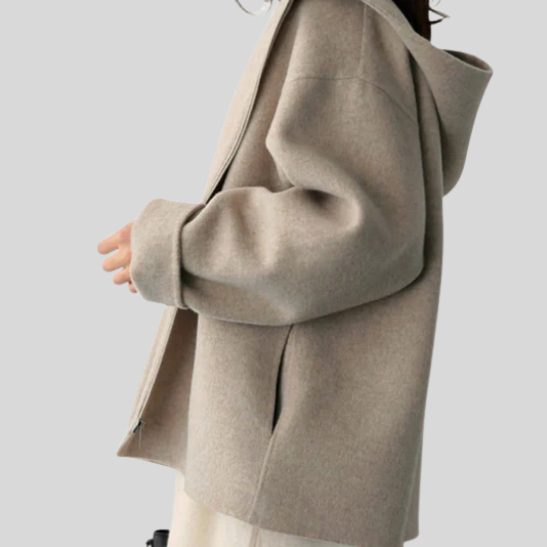 Women's Hooded Waterproof Jacket Functional Design