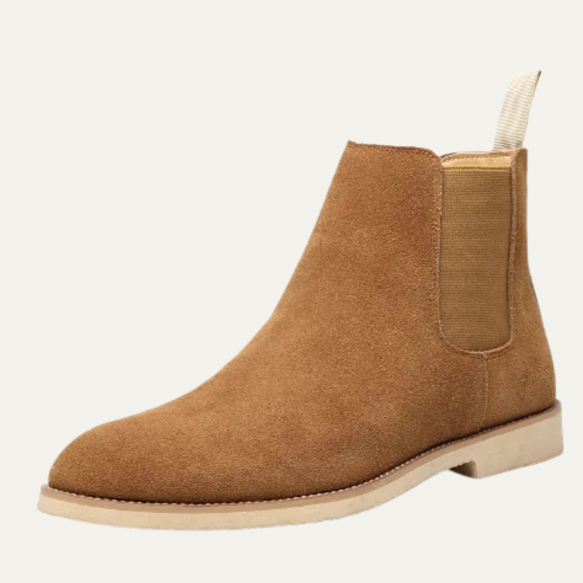 Men's Suede Chelsea Boots Ankle Brown