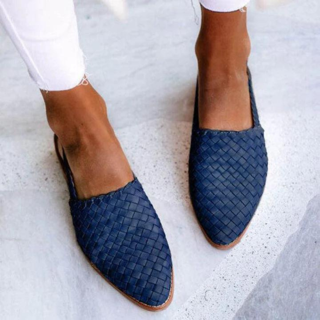 Women's Slingback Woven Loafers