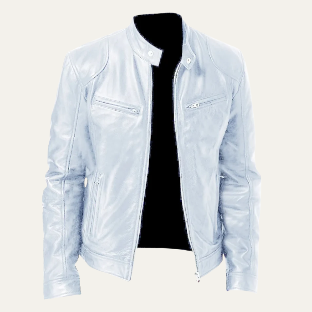 Men's Vintage Leather Biker Jacket
