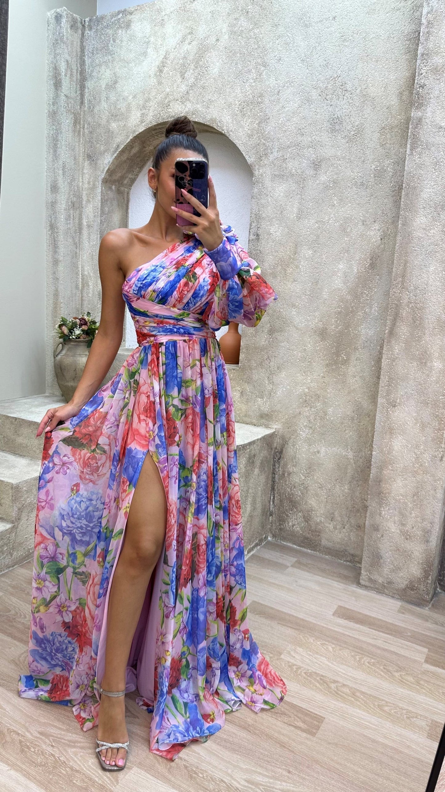 Women's Flowy Shoulder Dress Elegant Summer