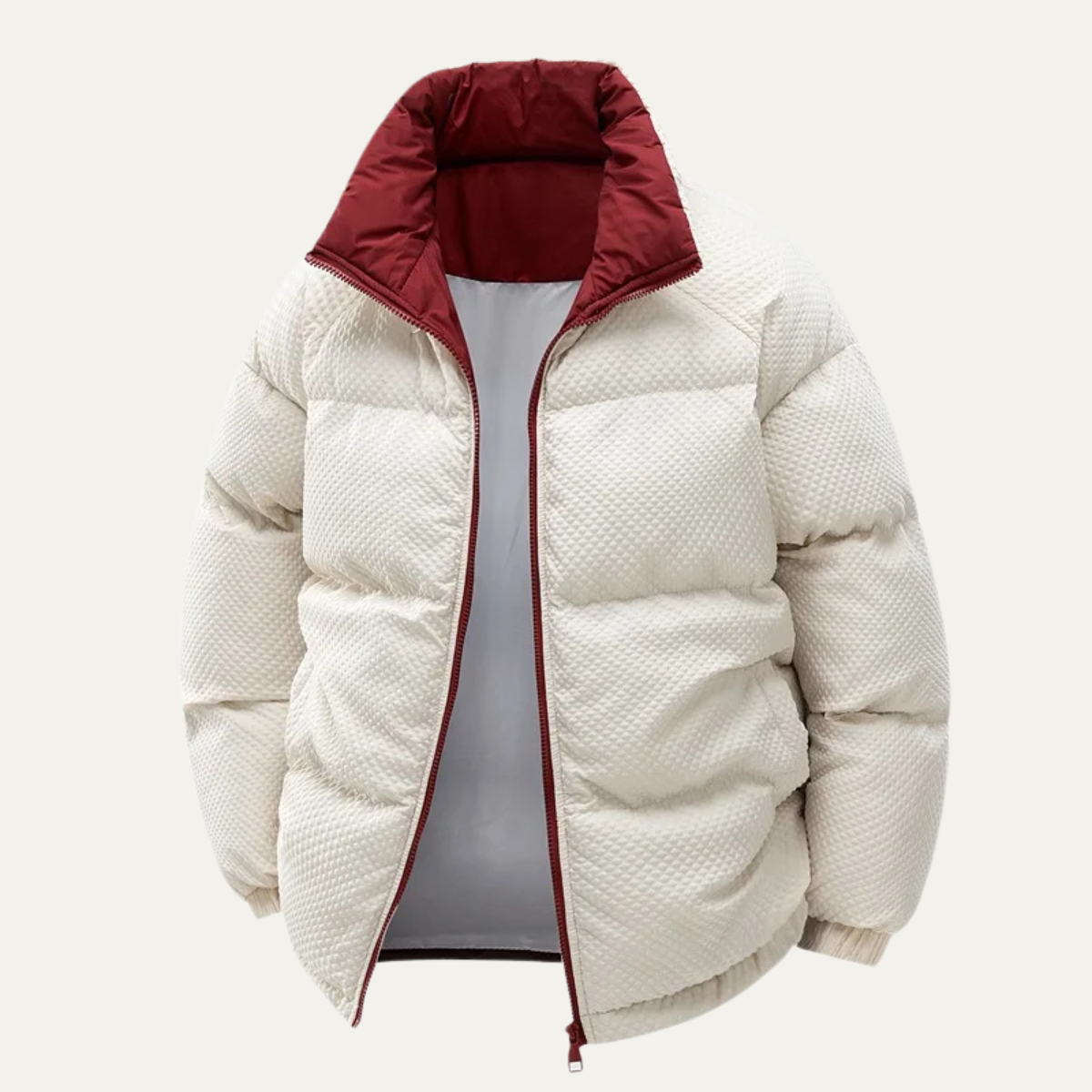 Alderfall Men's Puffer Jacket Warm Contrast Color