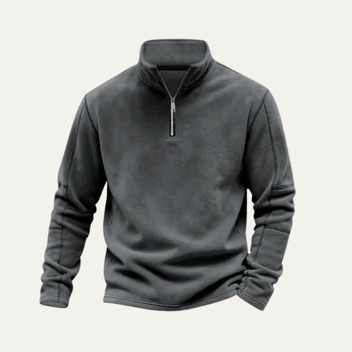 Men's Quarter Zip Fleece Sweater Warm
