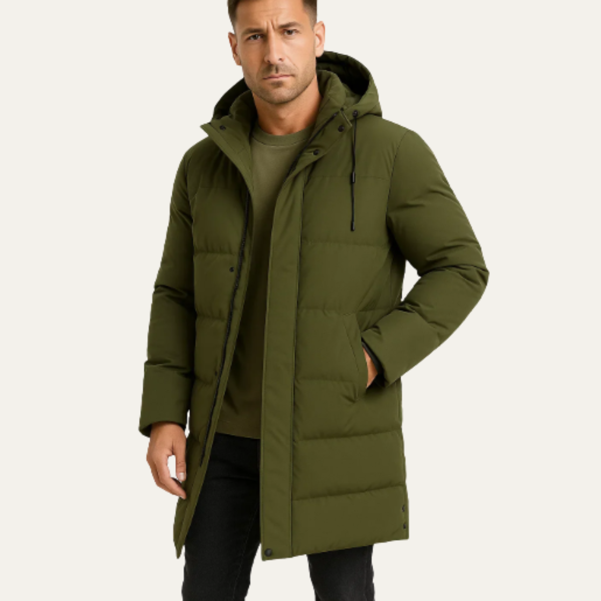 Men's Winter Puffer Parka Coat