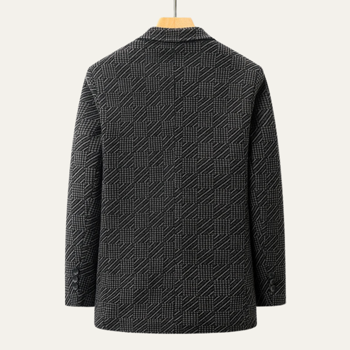 Men's Fleece Lined Textured Winter Blazer