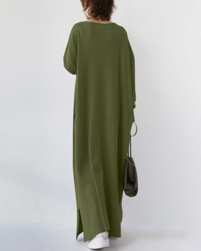 Women's Long Sleeve Winter Maxi Dress