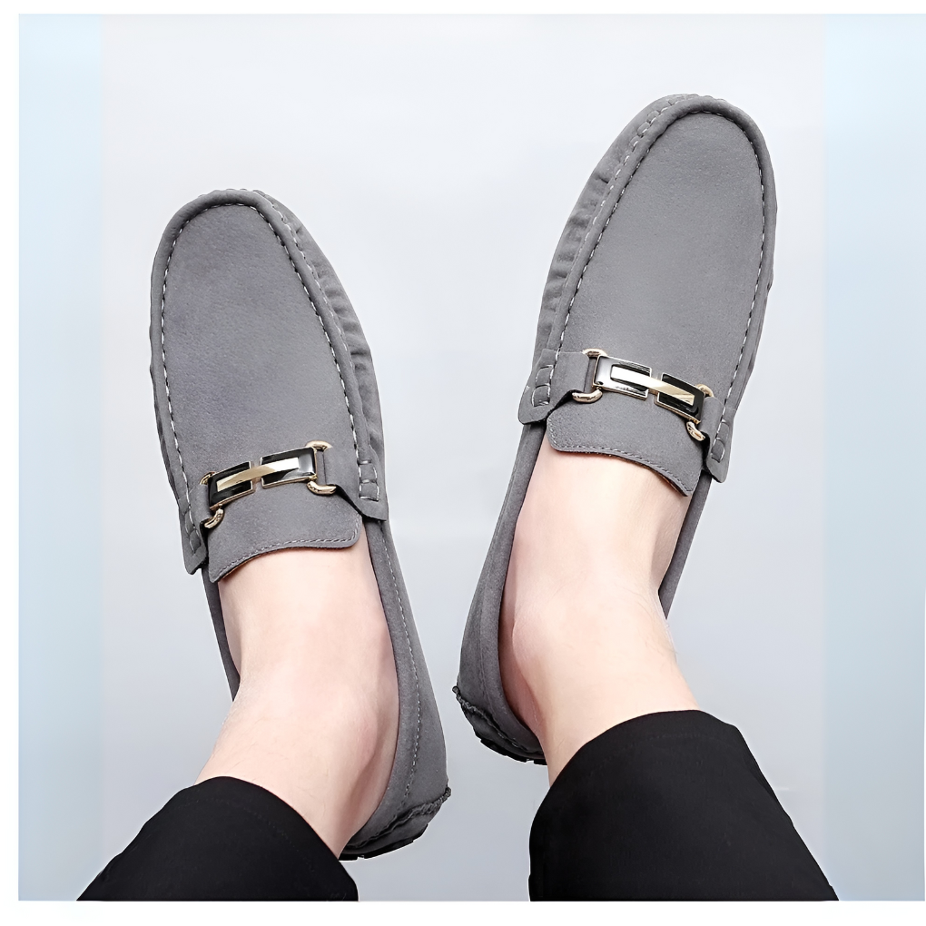 Men's Suede Moccasin Slip-On Shoes