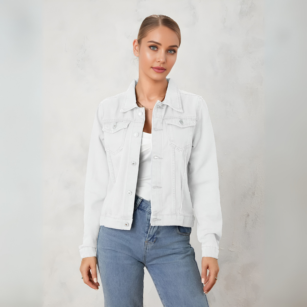 Women's Classic Denim Button Down Jacket