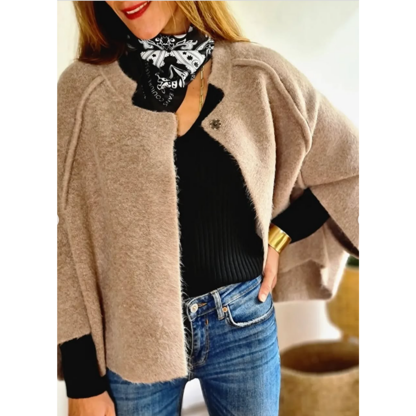 Women's Long Coat Structured Collar