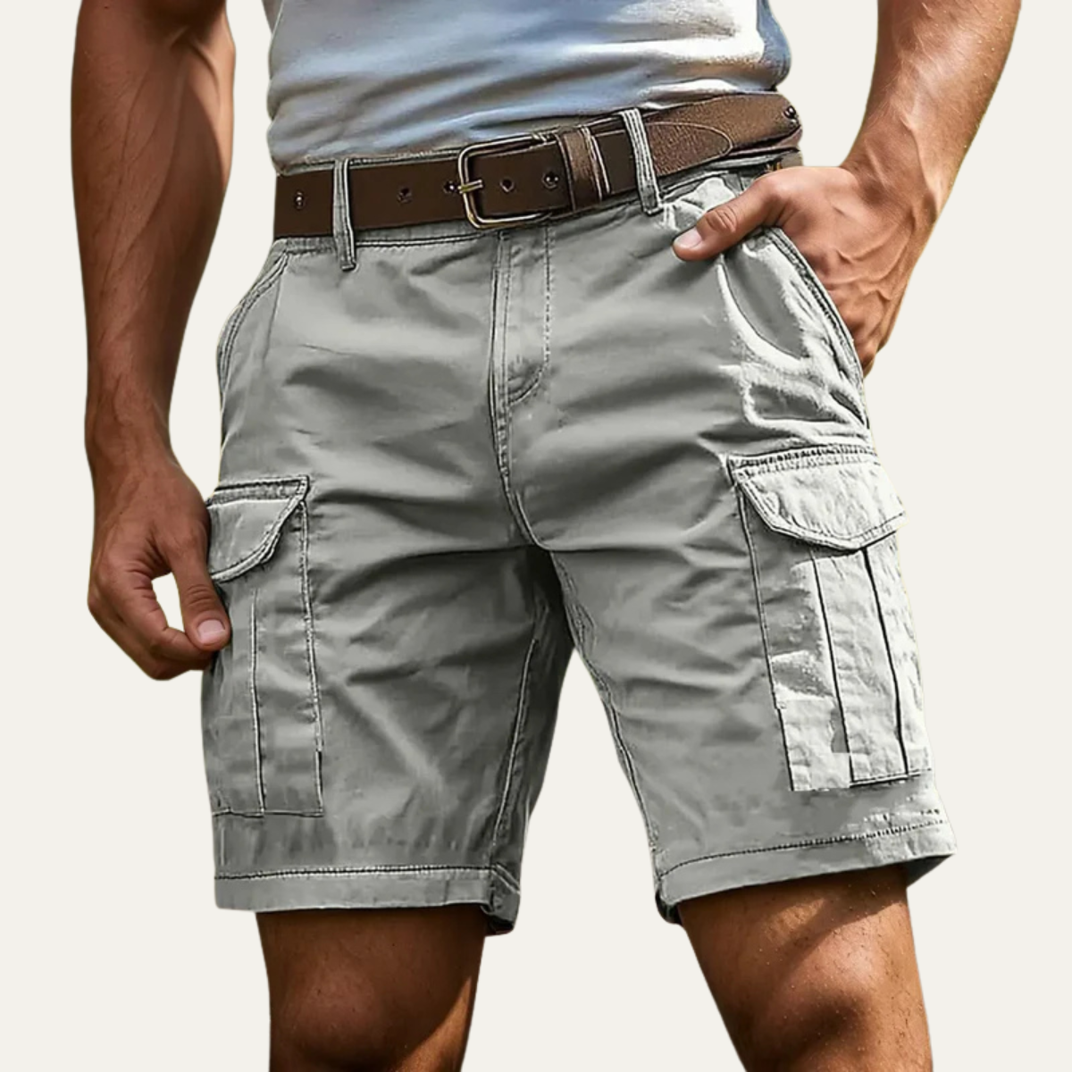 Men's Summer Utility Shorts With Pockets