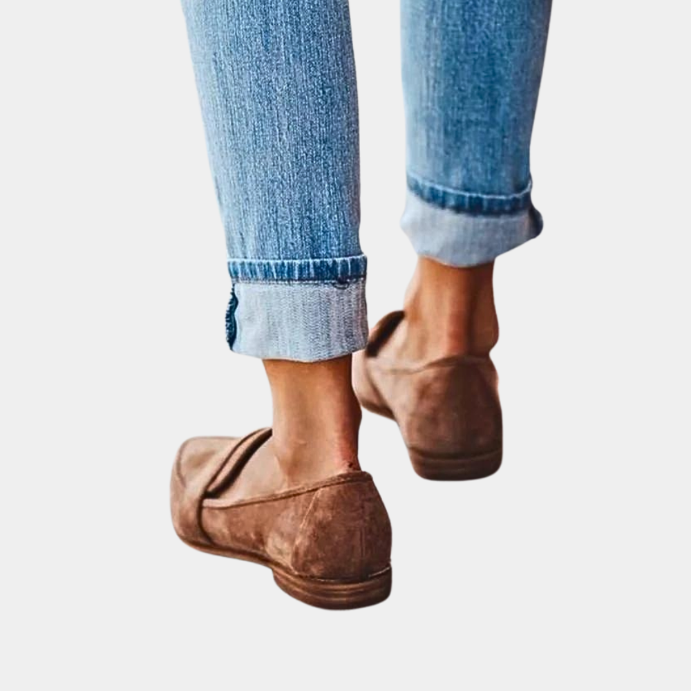 Women's Suede Slip On Loafers