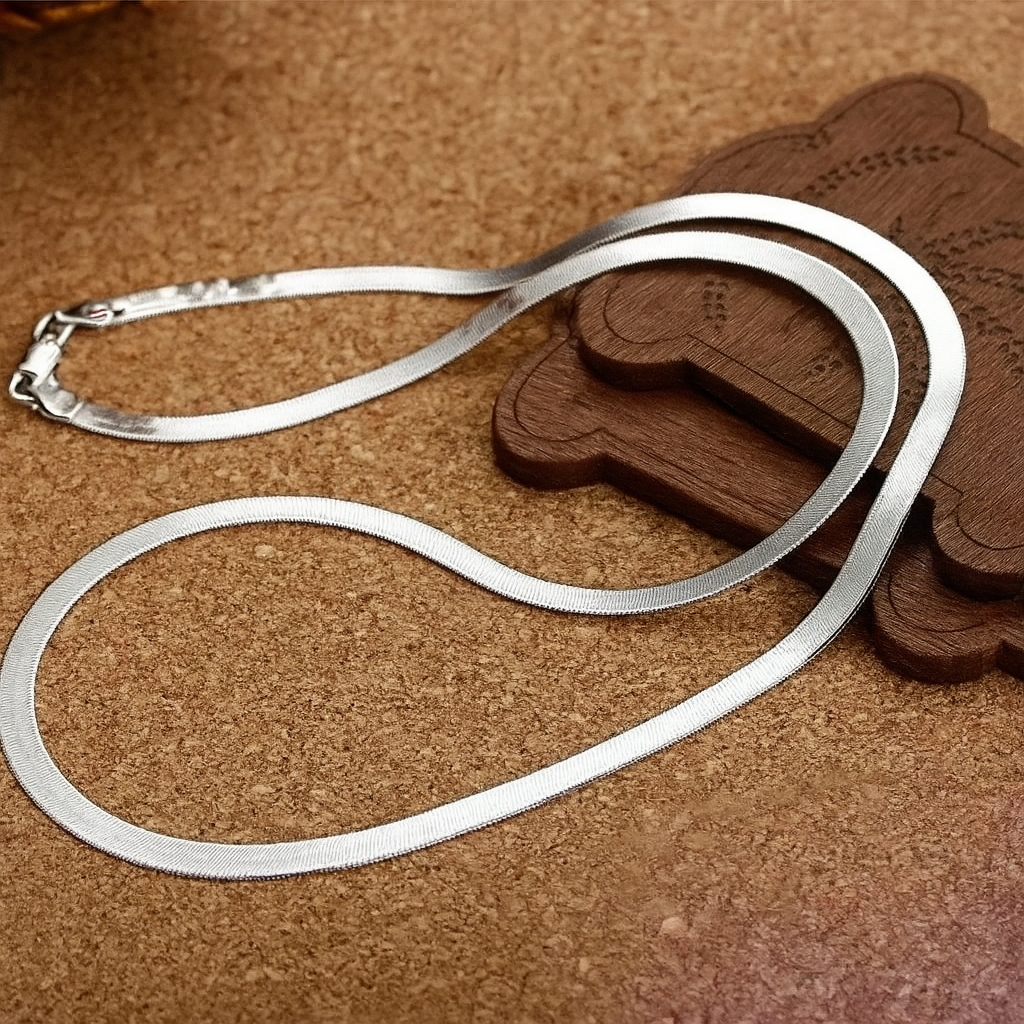 Sterling Silver Chain Necklace - Vonnera