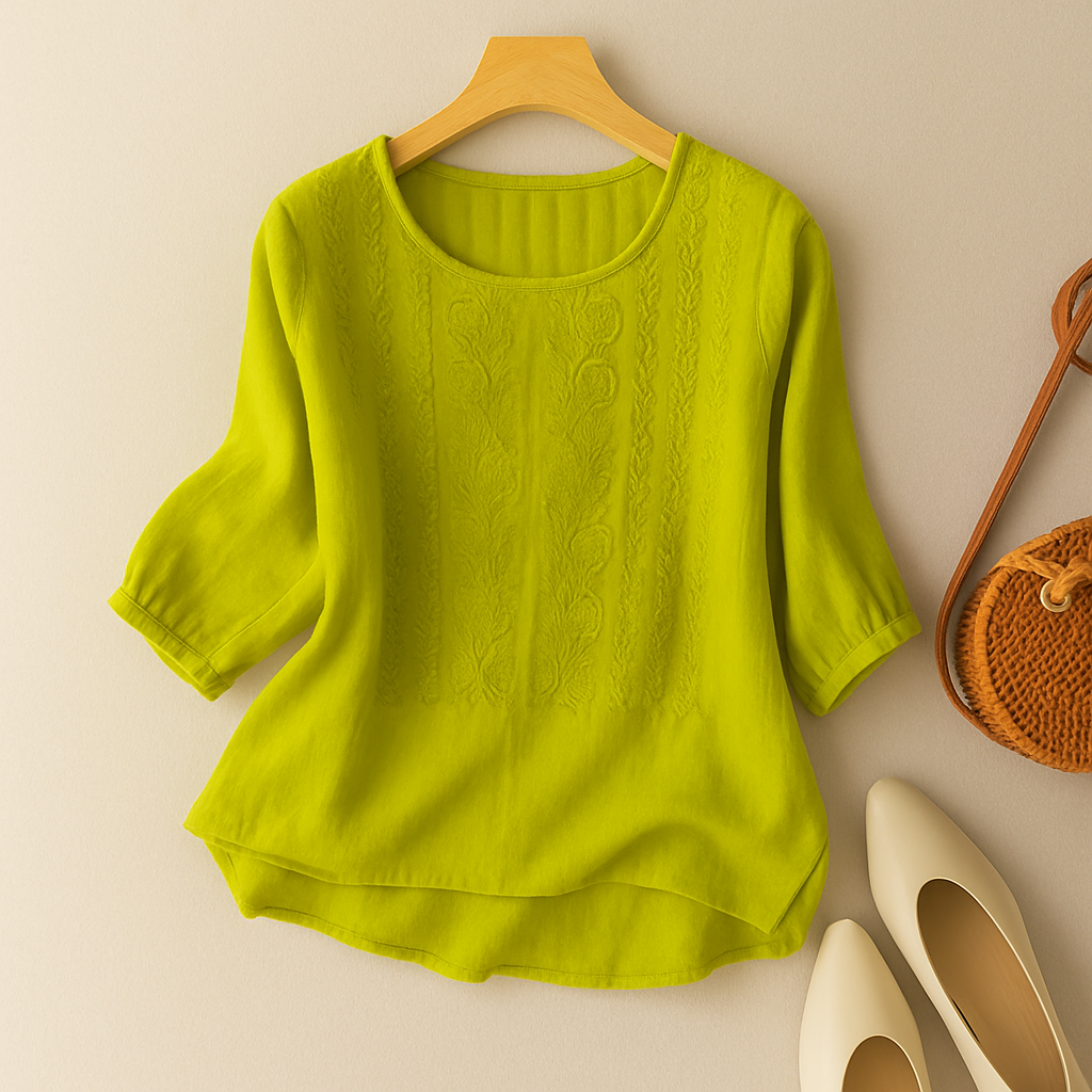 Women's Relaxed Fit Embroidered Blouse