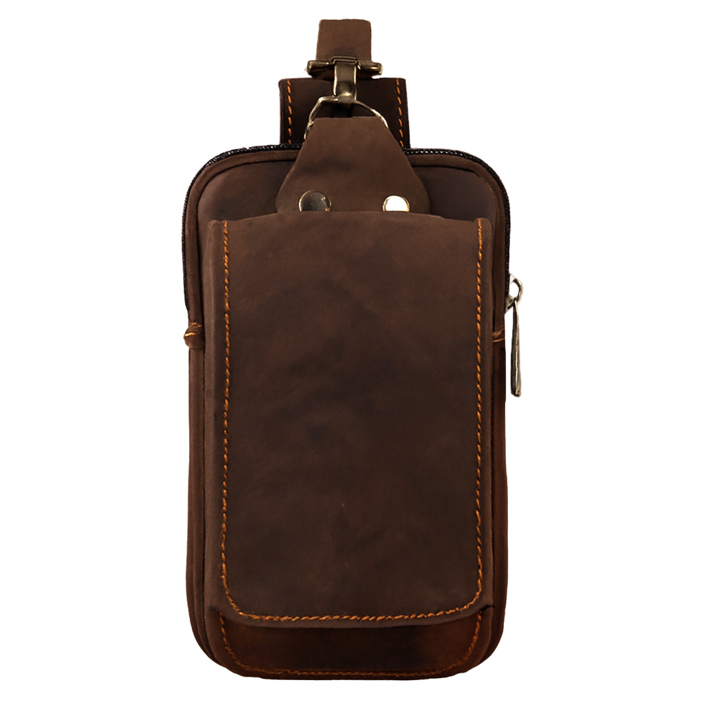 Men's Leather Hip Bag