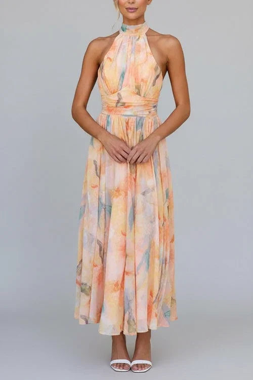 Women's Floral Maxi Dress A-Line