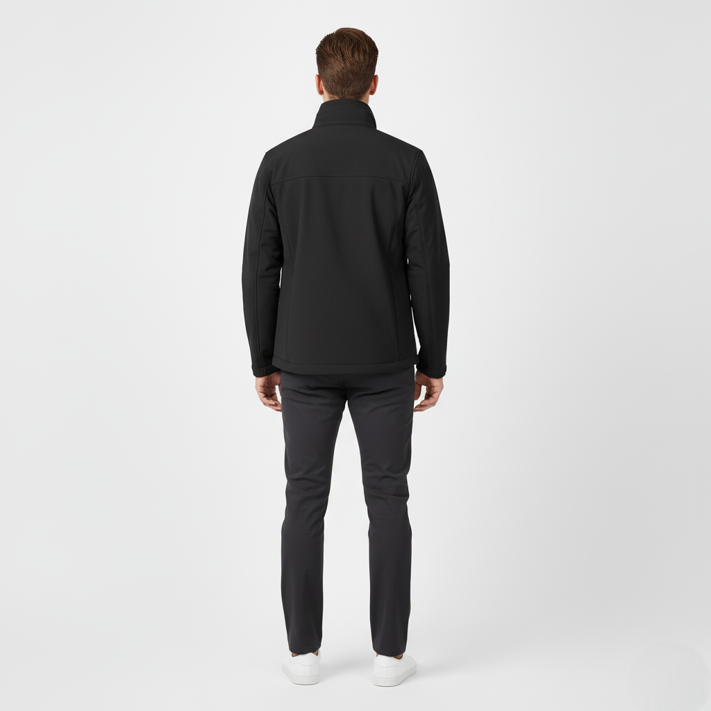 Men's Softshell Water-Resistant Jacket Black