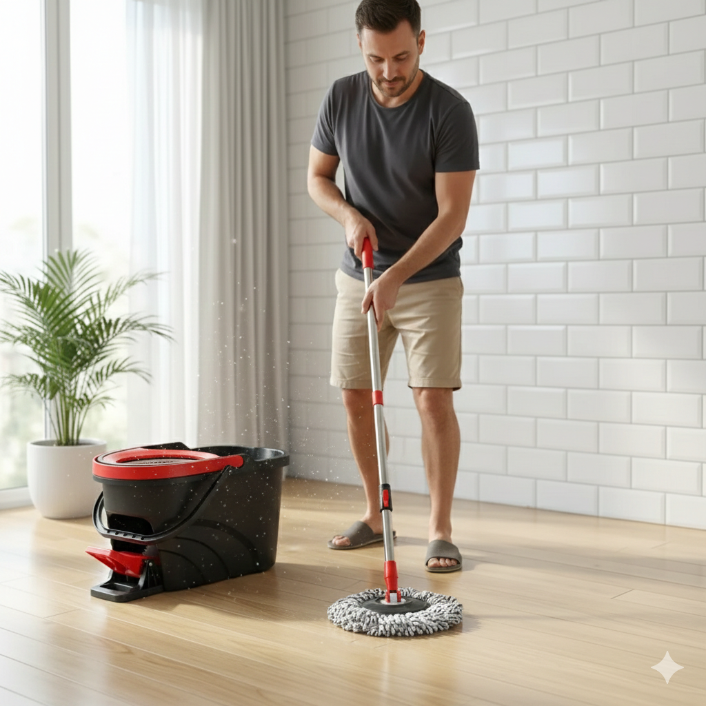 Microfiber Spin Mop Bucket Set